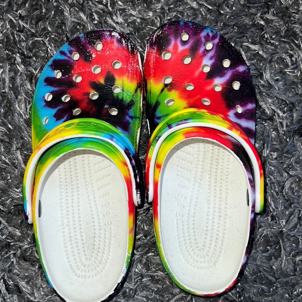Tye Dye Crocs